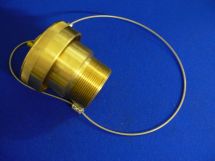 Fixed End Assembly CO2 2" Machined Brass 2" MNPT With Brass Dustcap